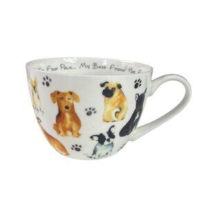 My Best Friend Has Four Paws Dog Themed Porcelain Mug Portobello By Design